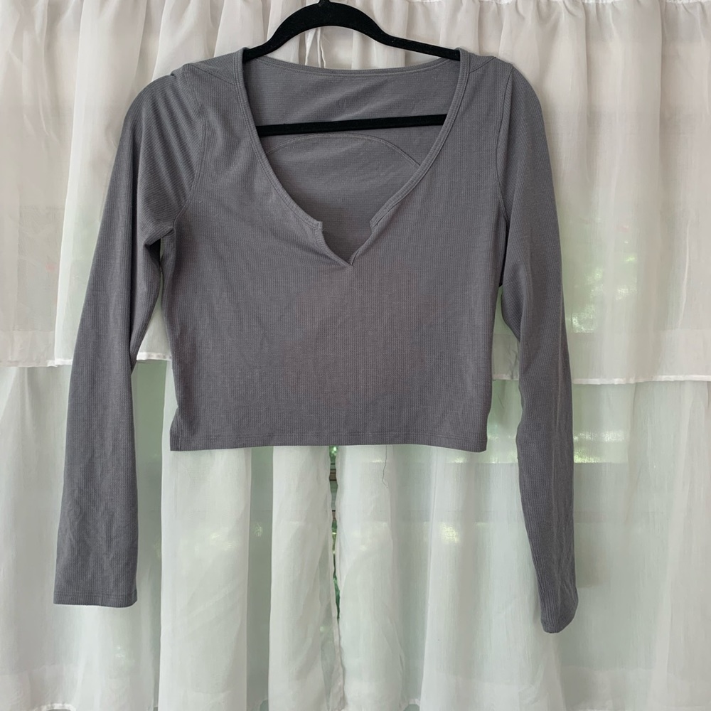 lululemon grey waffle t shirt